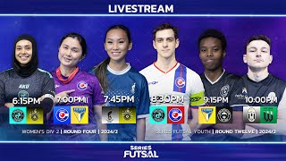 Series Futsal Youth Round 12Womens Div 2 Round 4  Full Livestream [upl. by Hume]