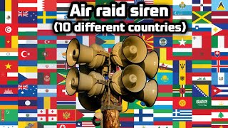 Air raid siren of 10 different countries  air raid siren [upl. by Ailyn]