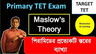 Maslows Theory  Motivation and Learning  RGM EDUCATION CDP Class  TET CTET TRBT ASSAM TET [upl. by Biebel135]