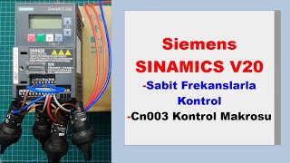 Siemens SINAMICS V20 Sabit Frekanslarla Kontrol [upl. by Enavi]