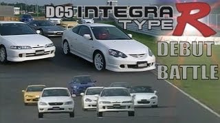 ENG CC Integra Type R DC5 debut battle  DC2 S2000 NSX S15 Impreza Altezza Tsukuba 2001 [upl. by Blanchette]