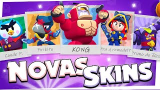 PREÇOS E DATAS DAS NOVAS SKINS DO BRAWL STARS [upl. by Teerprug]