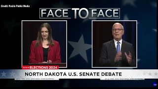 Candidates clash during North Dakota US Senate debate [upl. by Animsay]