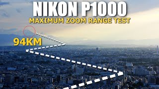 Nikon P1000  Maximum Zoom Range Test Mt Fuji 94 KM  58 Miles [upl. by Lokin991]