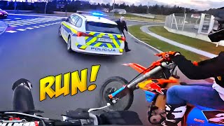 BIKERS VS COPS  Best Motorcycle Police Chases 2024 [upl. by Nielson549]