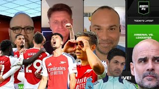 ARSENAL vs LEICESTER 42quotWar of Words Guardiola Slams Arteta As Arsenal Risesquotamp Artetas Comments [upl. by Etireuqram]