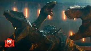 Jurassic World Dominion 2022  TRex vs Gigantosaurus Scene  Movieclips [upl. by Colvert]