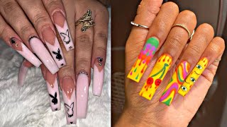 BEST ACRYLIC NAIL DESIGNS 😍 BADDIE NAILS COMPILATION ✨ [upl. by Idnib]