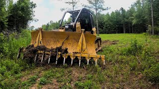 Rake And Bake Land Leveling with the Cat D3 and Root Rake [upl. by Aisilef495]