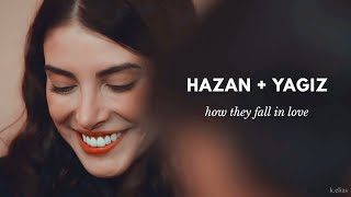 hazan  yagiz  how they fall in love their history [upl. by Leilamag]