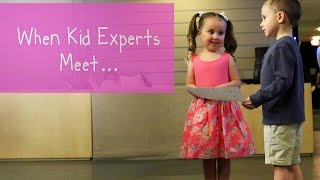 Kid Experts Brielle and Nates Memorable Meeting [upl. by Acissehc]