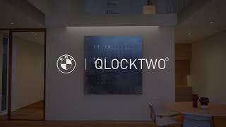 BMW  QLOCKTWO – a merge of worlds QLOCKTWO BMW creatorsedition artwork [upl. by Brinna]