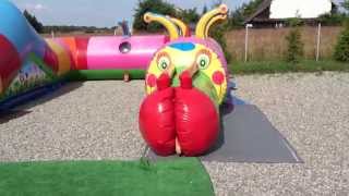 Plac Zabaw dla dzieci i dmuchana gąsienica Bouncy playground fun for kids [upl. by Hultin]