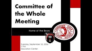 Boyertown Area School Board Committee of the Whole Meeting 91024 [upl. by Happ]