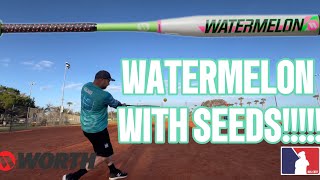 2024 WORTH LEGIT WATERMELON SENIOR BAT REVIEW [upl. by Briny]