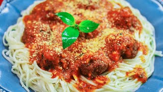 Italian Meatballs With Spaghetti by SooperChef [upl. by Cori]