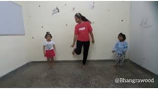 Bijlee Bijlee  3 years Kids dance  Easy Dance Steps for kids  Bhangrawood [upl. by Tedman]