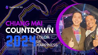 Chiang Mai Countdown 2024  Color of Happiness [upl. by Yllrebmik]