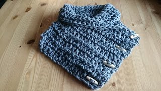 Nekwarmer  Colsjaal  Haken  Tutorial  Nederlands [upl. by Icam720]