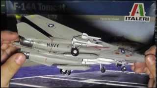 Italeri F14A 172 Quick Review and Build [upl. by Ahsam]