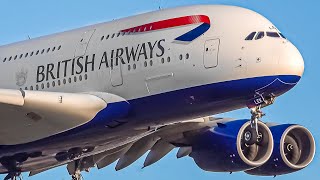 20 HEAVY Aircraft LANDINGS from UP CLOSE  A380 747 A340  Vancouver Airport Plane Spotting [upl. by Annahc]