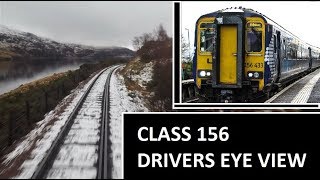 DRIVERS EYE VIEW Highland Line SNOW Class 156 [upl. by Fadden711]