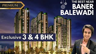 3 bhk amp 4 bhk at Baner Balewadi Pune  Luxury Project  Flat in Baner [upl. by Searle228]