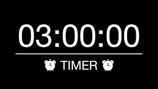 3 hours CountdownTimer Alarm  drei Stunden three hours [upl. by Rihaz373]