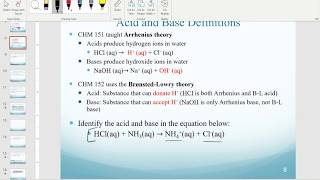 Define BronstedLowry acidsbases conjugate acidsbases [upl. by Annoiek]