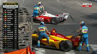 IndyCar 2023  St Petersburg  Grosjean vs McLaughlin [upl. by Devaj311]