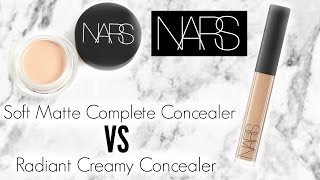 Nars Soft Matte Complete Concealer VS Nars Radiant Creamy Concealer  Wear Test amp Review [upl. by Chi]