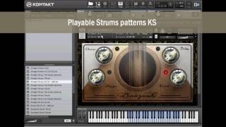 Indie Bouzouki Sample Library for Native Instruments Kontakt  Rhythmic Patches [upl. by Roban]