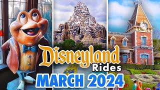 Disneyland Rides  March 2024 POVs 4K 60FPS [upl. by Lihas334]