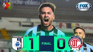 ¡Gallos no deja que Toluca se meta en los primeros cuatro  Querétaro 10 Toluca  Liga MX [upl. by Novah]