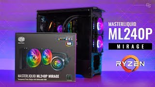 HOWTO Cooler Master MasterLiquid ML240P Mirage AM4 Install Guide [upl. by Ayyidas]