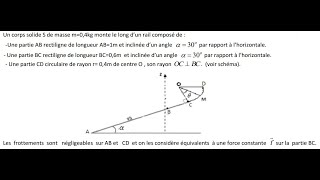 énergie mécanique  série dexercices exercice 1  1Bac الأولى بكالوريا [upl. by Tirza]