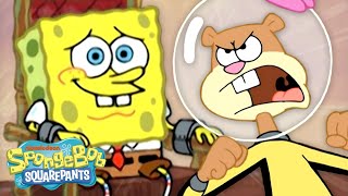 Every Time Sandy Rescued SpongeBob 🐿️  60 Minute Compilation  SpongeBob [upl. by Rhona710]