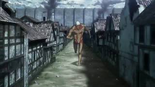 Armored titan vs MikasaJeanHangeConnieSasha  Attack on titan season 3 part 2 episode 5 [upl. by Rubetta]