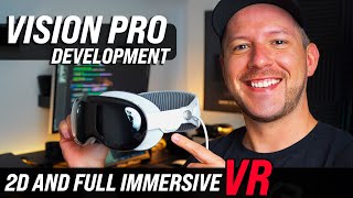 Unity visionOS 2D Windows and FULLY Immersive VR Apple Vision Pro Development [upl. by Ttnerb143]