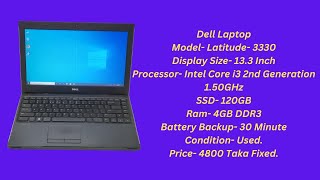 Dell Core i3 2nd GenUsed Laptop120GB SSD4GB Ram [upl. by Tsew]