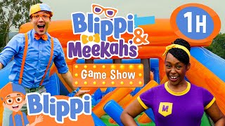 Twin Battle Blippi GAME SHOW  Blippi  Sports amp Games Cartoons for Kids [upl. by Derr]