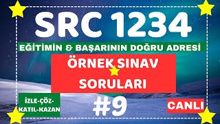 SRC1 SRC2 SRC3 SRC4 quotCANLI YAYINquot ÖRNEK SINAV SORULARI 2024 9 [upl. by Doralynne]