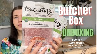 Ultimate Butcher Box Large Box Haul Unboxing [upl. by Aneehta]