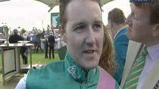 Tom Queally Interview after Frankel wins 2012 Juddmonte International Stakes [upl. by Melentha]