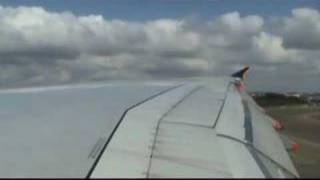 Airbus A380 takeoff wingview [upl. by Oren]