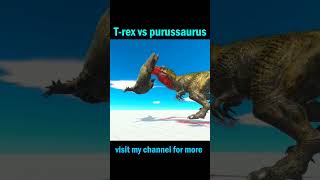 Trex vs purussaurus Animal revolt battle simulator [upl. by Aiceila]