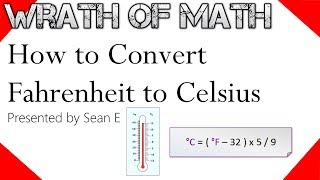 How to Convert Fahrenheit to Celsius Temperature Conversions [upl. by Sum]