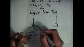 Apparent Solar Day and Sidereal Time [upl. by Mccarty]