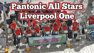 Pantonic All Stars Steel Orchestra at Liverpool One [upl. by Ardnikal237]