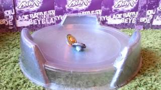 Beyblade Battle  Flame Sagittario C145S vs Storm Aquario 100HFS [upl. by Elbam]